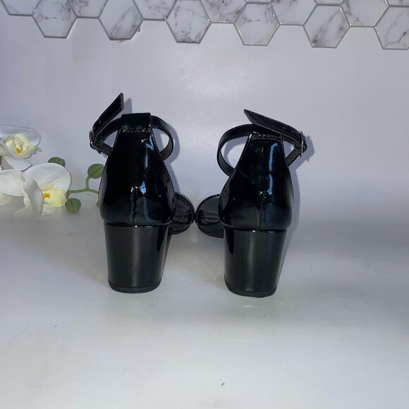 Steve Madden Black Heels with Ankle Strap - Picture 4 of 9